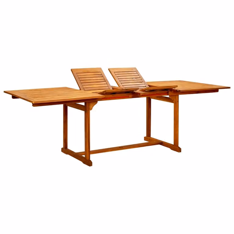 Maison Exclusive - Tavolo da pranzo da giardino (160-240) x 100 x 75 cm in legno massello di acacia