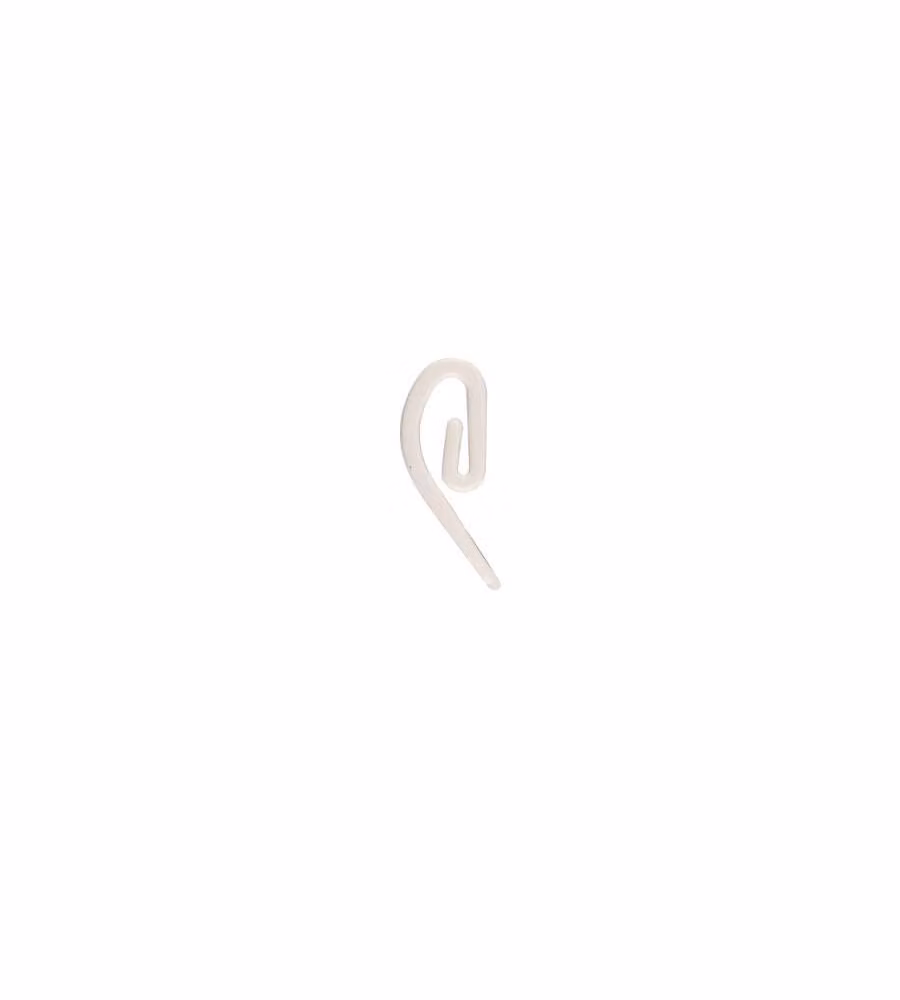 Gancio a papera in plastica bianco per tende da interno - Accessori tende