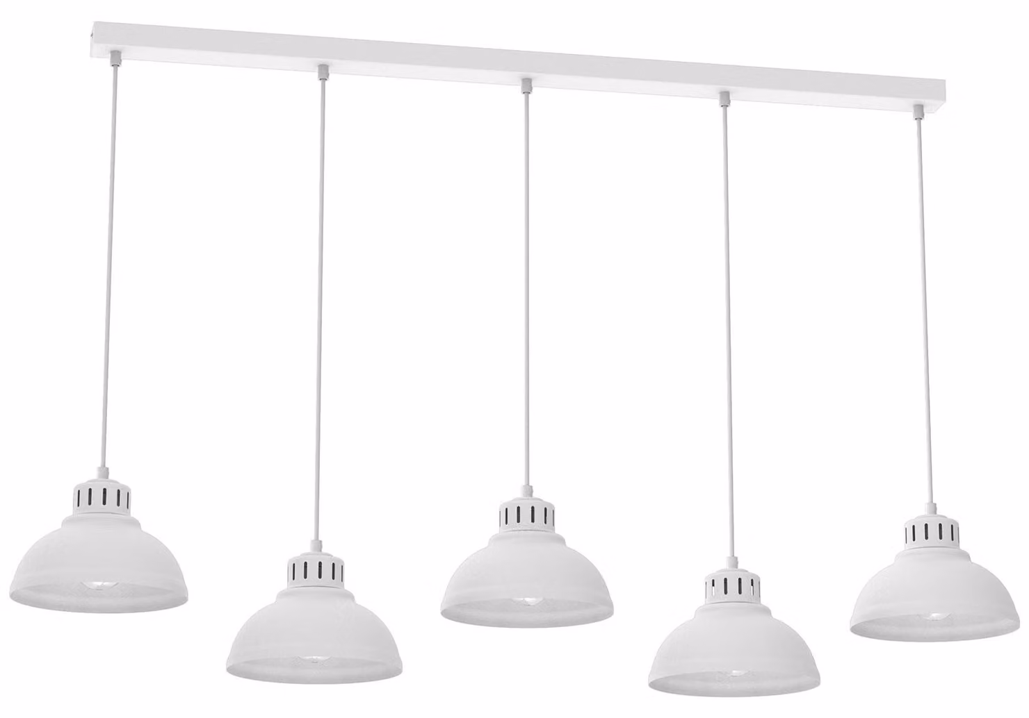 Lampada a sospensione a cinque punte bianca SVEN 9100 Luminex
