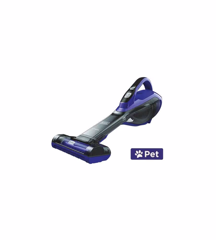 Mini aspirapolvere ricaricabile Black+Decker Dustbuster Pet DVA325JP07 Viola e Nero con turbo spazzola per peli di animali e filtro lavabile – 2
