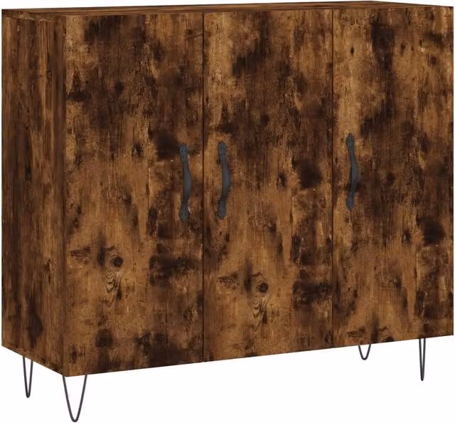 Buffet credenza cassettiera armadio mobile contenitore organizer per cucina soggiorno salotto 90 x 34 x 80 cm legno ingegnerizzato marrone 02_0031126