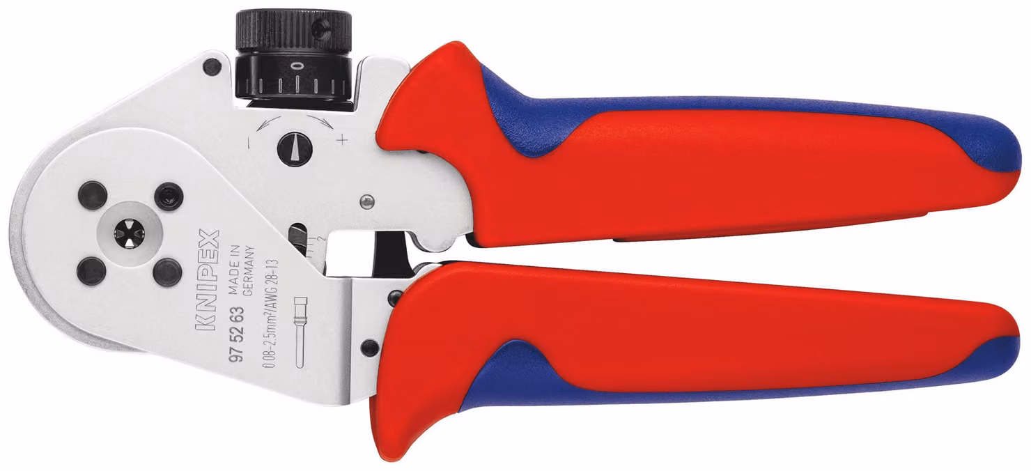 KNIPEX 97 52 63 Pinza a quattro punte per contatti torniti con manico multicomponente cromato 180 mm