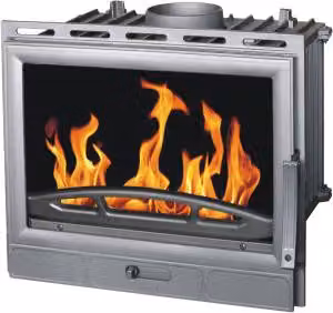 PLAMEN Barun 1, Inserto a legna con vetro, 8,6 kW, Classe A, Ø 180 mm