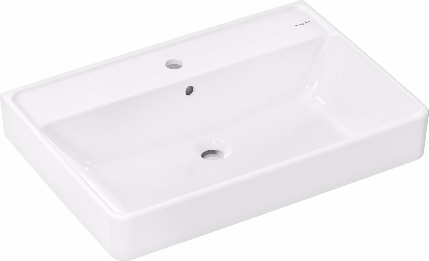 hansgrohe Xanuia Q lavabo, avec trou pour robinet, avec trop-plein, 700x480mm, blanc, 60221450, 60221450