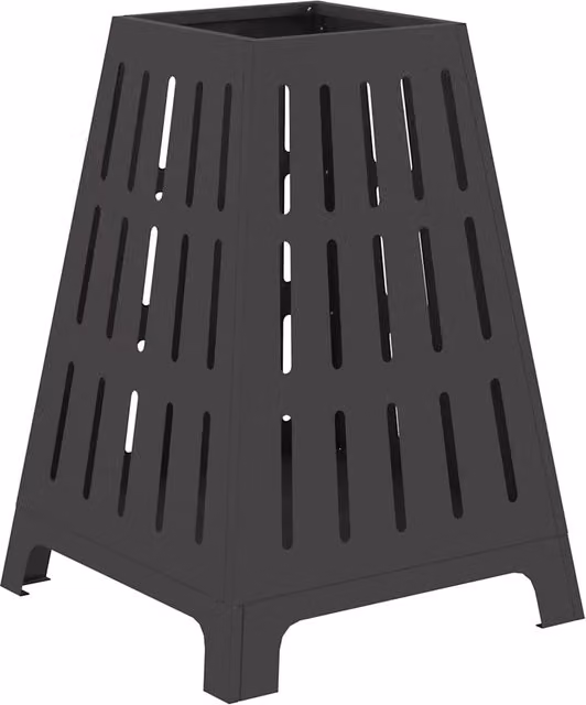 Focolare Design In Nero in Acciaio L/P/H: 50 x 50 x 70 cm – 1