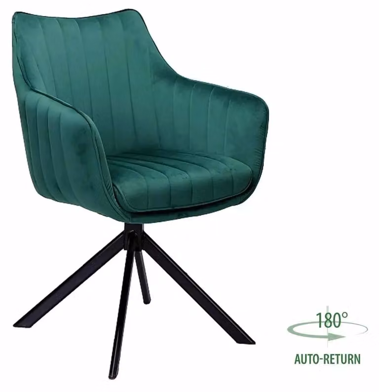 Sedia girevole OTO 1 - verde / nero
