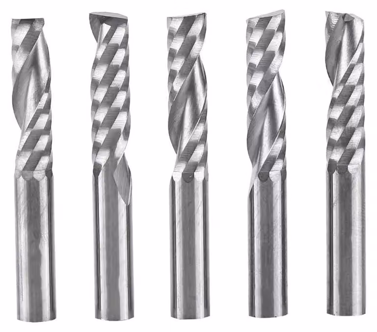 Fresatrice CNC per taglio singolo - Attacco da 6 mm - Carburo di tungsteno - Cilindrica