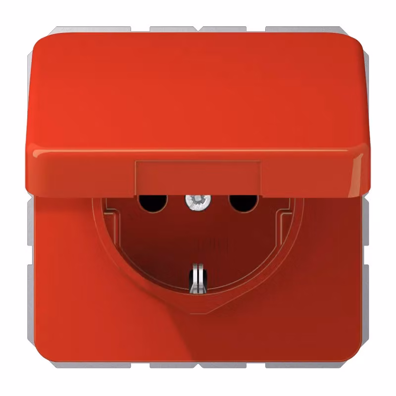 Jung CD1520BFKIKLRT Presa Schuko con coperchio ribaltabile KI