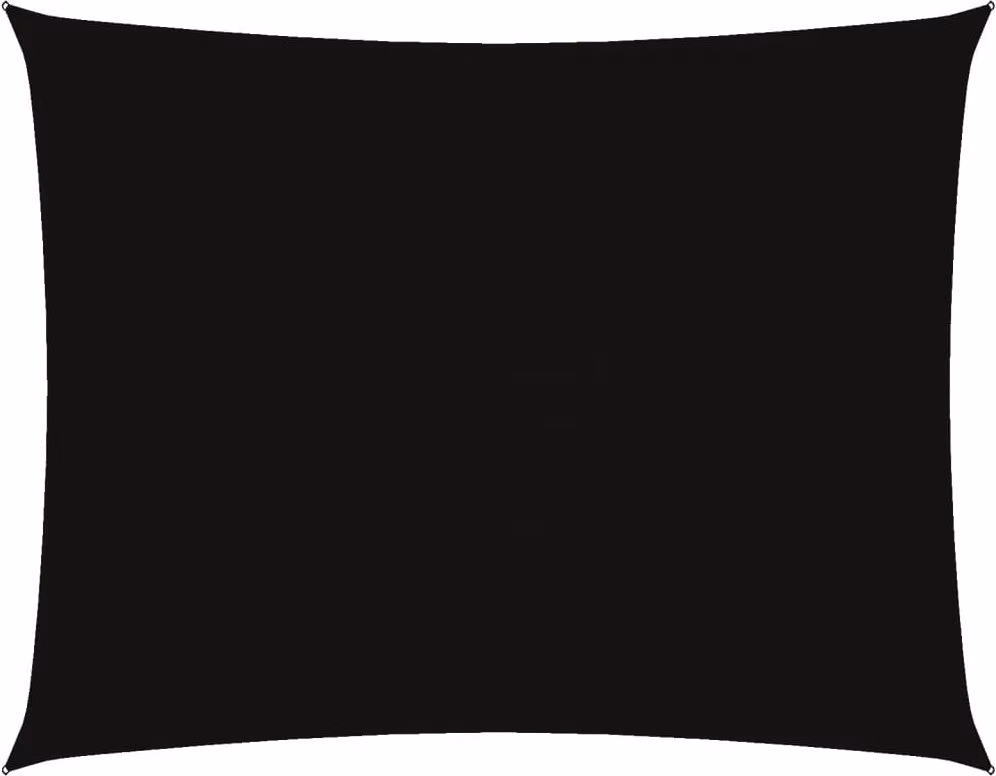 Parasole a Vela Tessuto Oxford Rettangolare 5x7m Nero