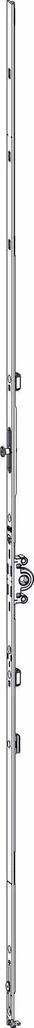 GU Gear 15 GK, DM 15 mm, FFH 851-1100 mm, acciaio zincato color argento