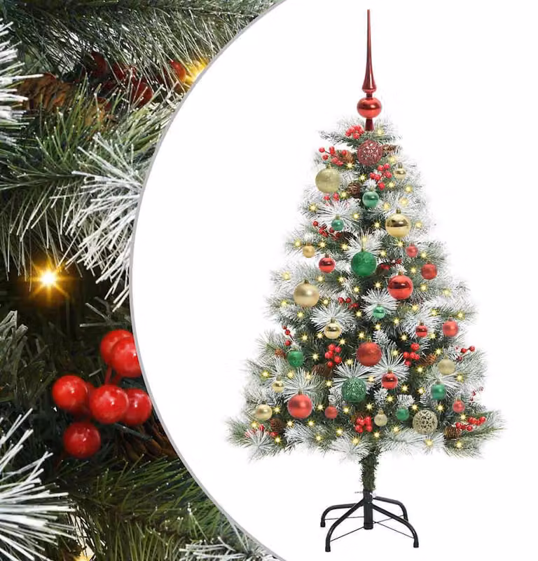 Albero di Natale artificiale, colore verde, altezza 120 cm