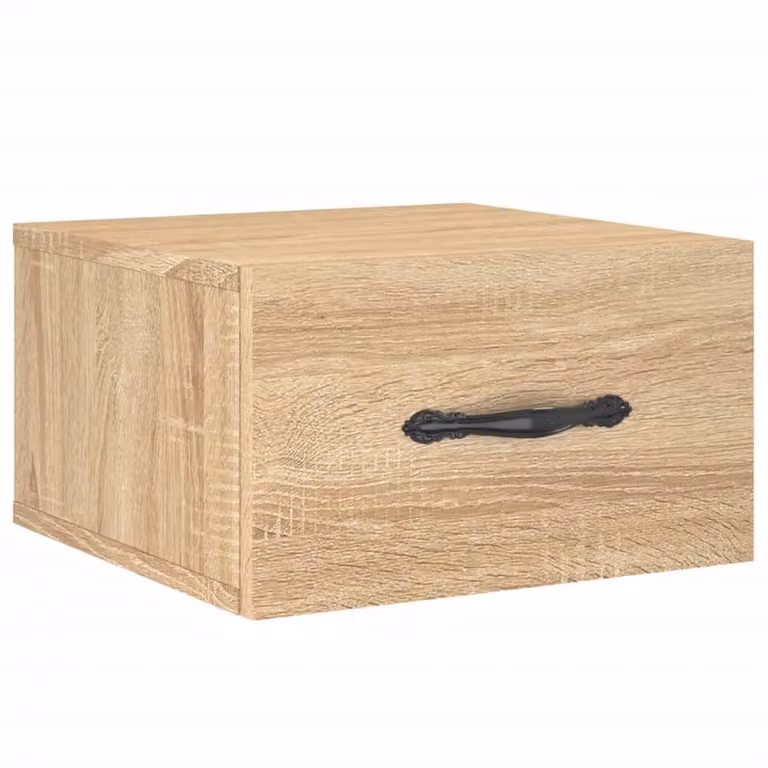 Comodino a Muro Rovere Sonoma 35x35x20 cm