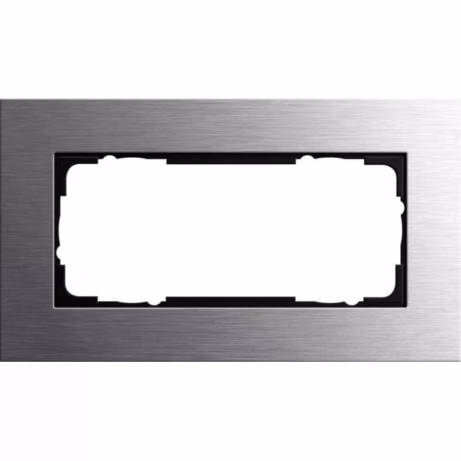 Cornice di copertura doppia Gira senza barra centrale Gira Esprit in acciaio inossidabile 1002219