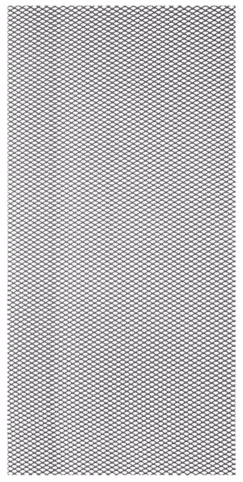 Griglia in alluminio, dimensioni 1000x330x0,5 mm, fori da 2x3 mm, colore nero