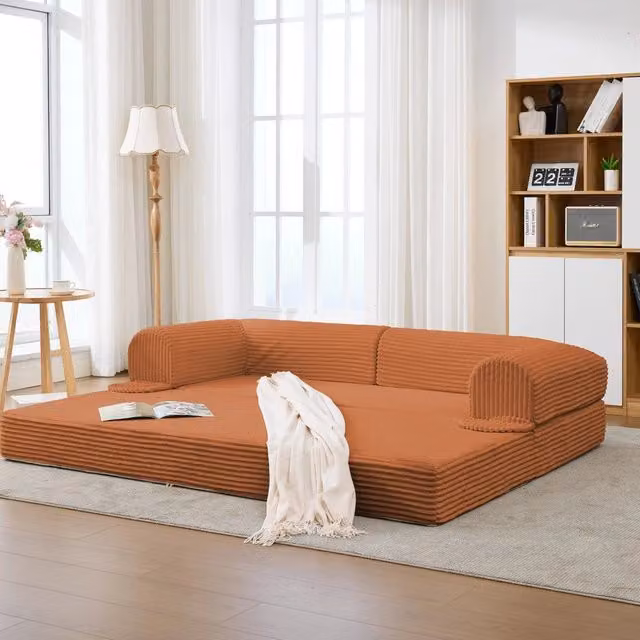 Divano letto 2 posti ¨C Minimal ¨C tessuto corda morbido salvaspazio per soggiorno