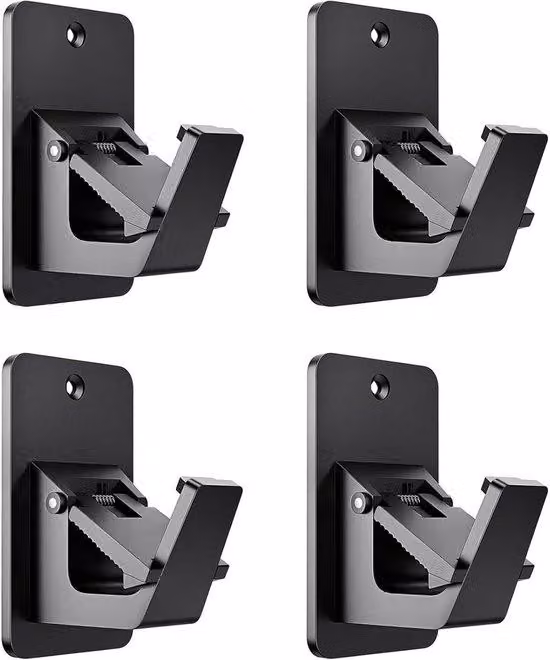 Asta per tende senza foratura, confezione da 4 pezzi | Supporti universali per tende con adesivo 3M | Materiale di alta qualità | Opzioni di montaggio personalizzabili | Design moderno | Multiuso