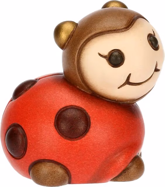 Mini coccinella Ella THUN in ceramica rossa a pois