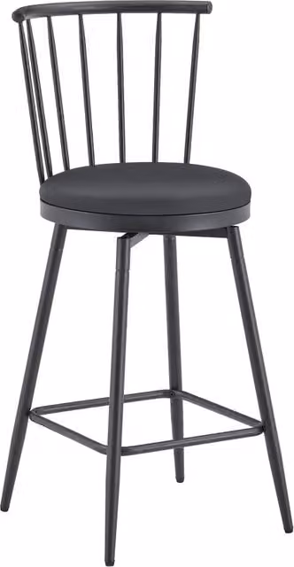 Sgabello da Bar in Metallo stile Windsor con Seduta Imbottita per Cucina e Bar Altezza Bancone