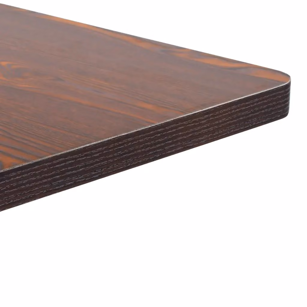 Tavolo da bistrot moderno vidaXL in MDF e metallo, marrone e nero, L/P/H: 50 x 50 x 75 cm – 2