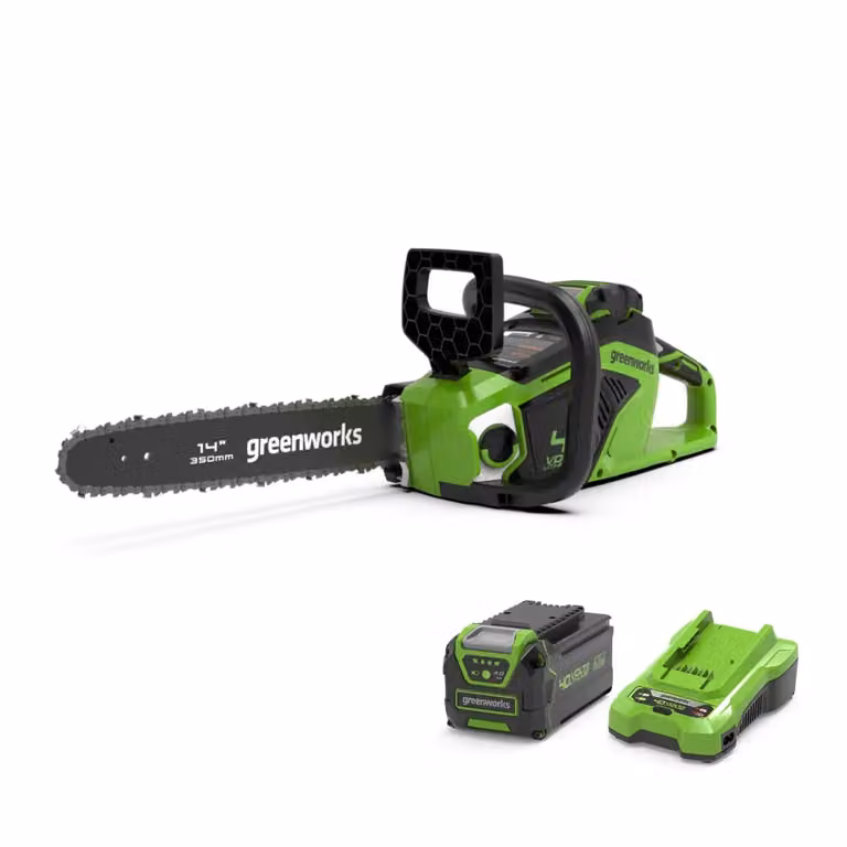 Greenworks 40V Motosega 35cm 1,5 kW - Batteria 4Ah