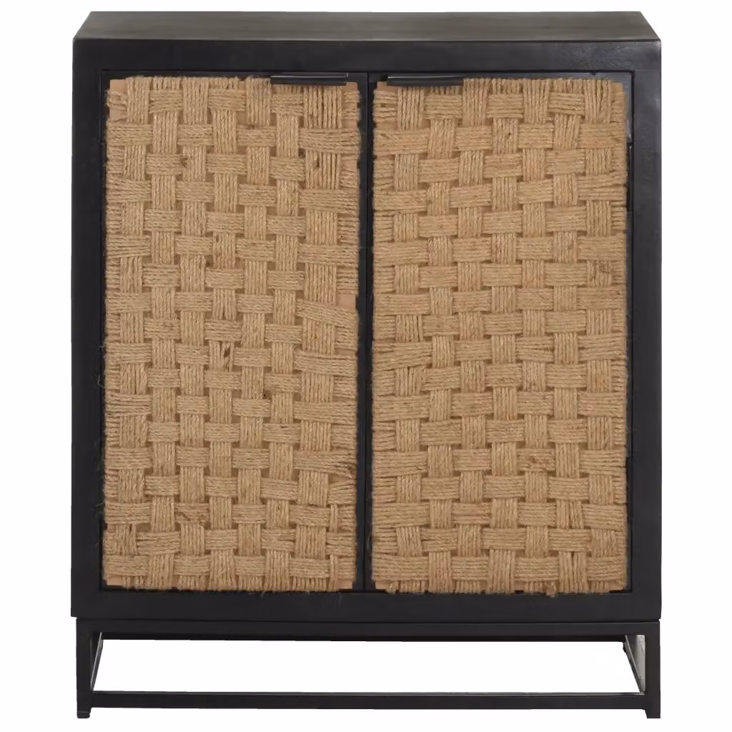 Credenza Buffet Design Mania in Legno di Mango e Metallo Nero Stile Industrial L: 60 cm, P: 35 cm, H: 70 cm – 2