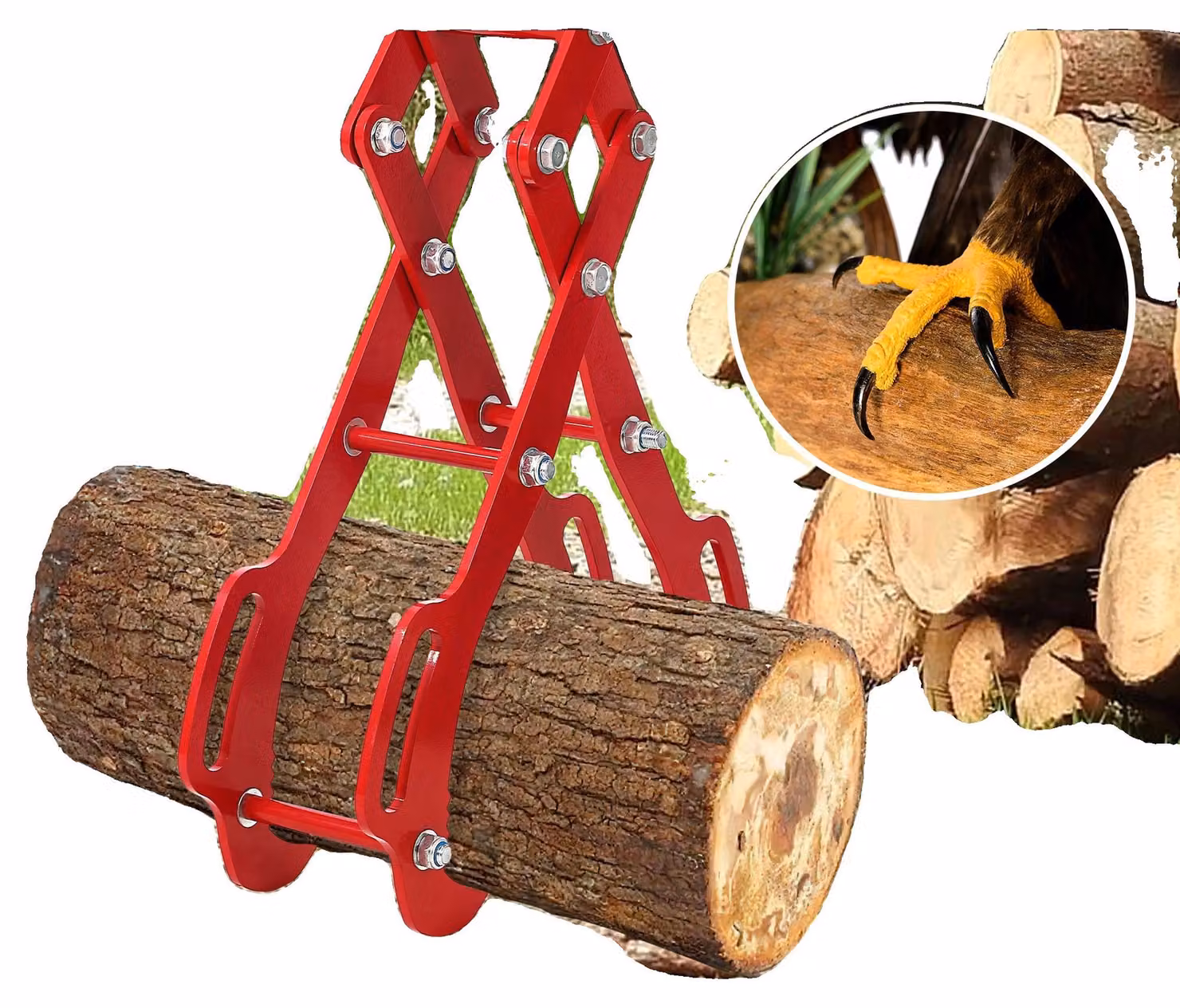 Pinze per sollevare travi, struttura in acciaio robusta, lunghezza 71 cm, prestazioni affidabili, design girevole, presa sicura