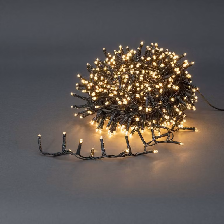 Luci di Natale Nedis - Gruppo compatto - 400 LED - Bianco caldo - 8,00 m - Effetti di luce: 7 - Uso interno ed esterno - Alimentazione a rete