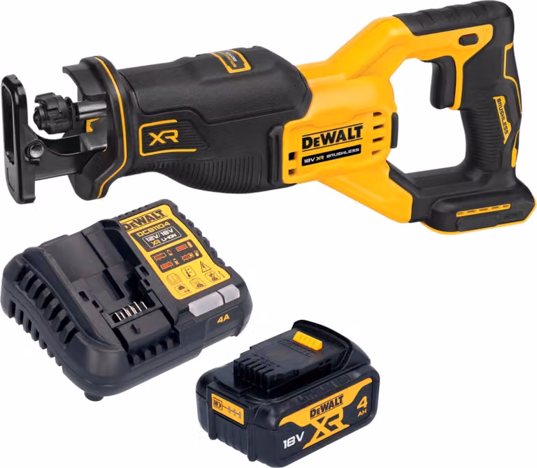 Sega alternativa a batteria DeWalt DCS 382 M1 18 V brushless + 1 batteria 4,0 Ah + caricabatteria