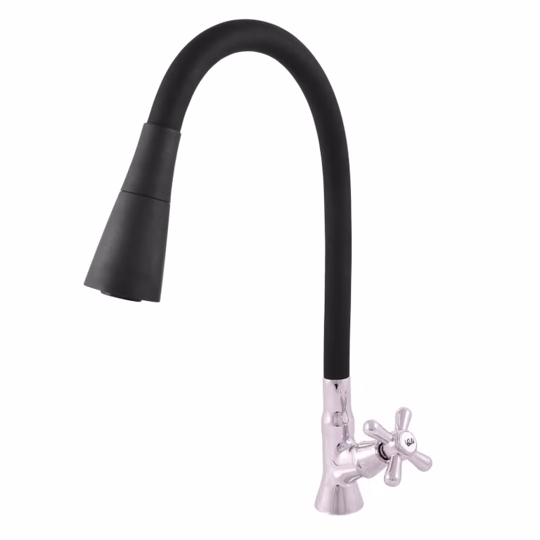 RAV Slezák Slezák Rav MK194/13 Miscelatore monocomando per lavabo con braccio flessibile Colore: cromo/nero