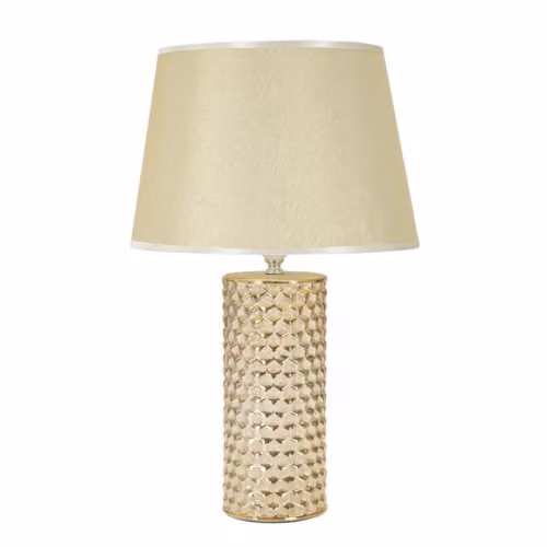 Lampada da tavolo Glam Gold Mauro Ferretti in ceramica dorata