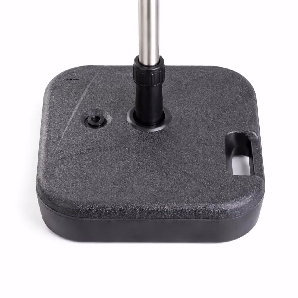 Supporti per ombrelli da giardino – Pesi per ombrelli da riempire, realizzati in plastica, e supporti robusti per ombrelli (monopezzo, fino a 22 kg)