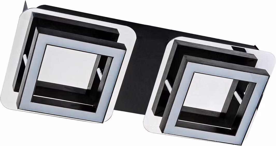 Strühm 03135 Lampada da parete e soffitto a LED 'LIPSK LED' con LED SMD, bianco neutro, 2 x 300 lm, IP20, 15.000 cicli