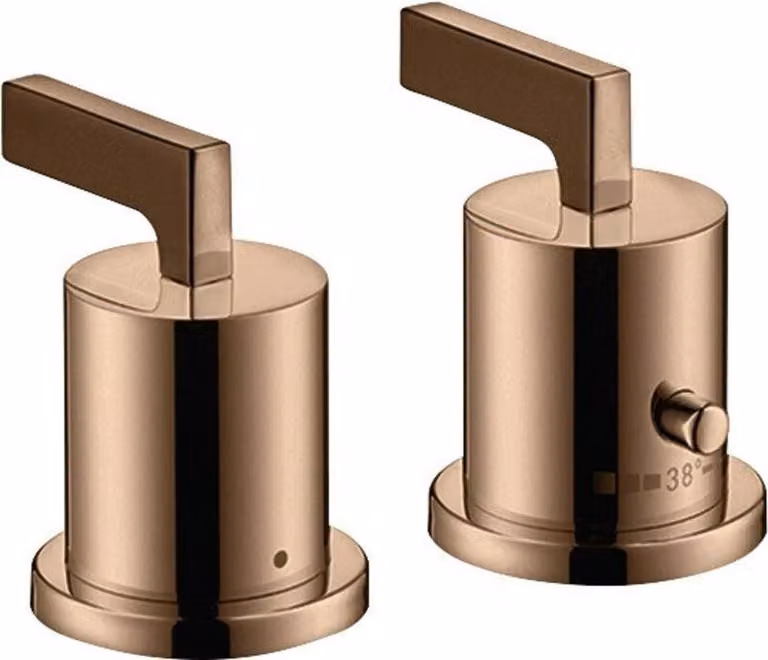 hansgrohe AXOR Citterio thermostat de bord de baignoire 2 trous avec poignées manettes, 39482300, 39482300