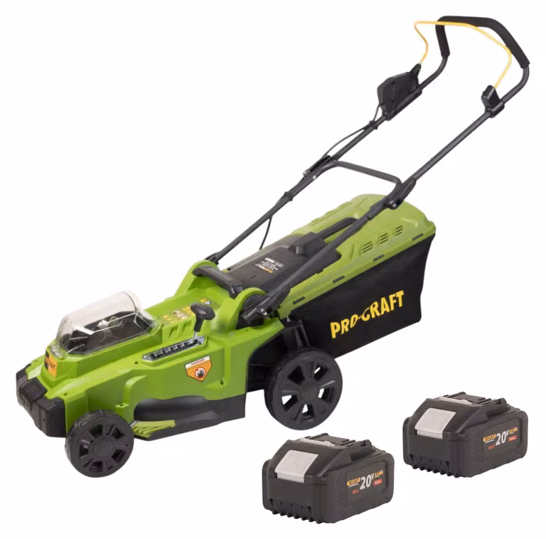 Tosaerba a batteria Procraft PLM20bb 40 V ( 2x 20 V ) 370 mm Brushless + 2x batteria 8,0 Ah - senza caricabatterie