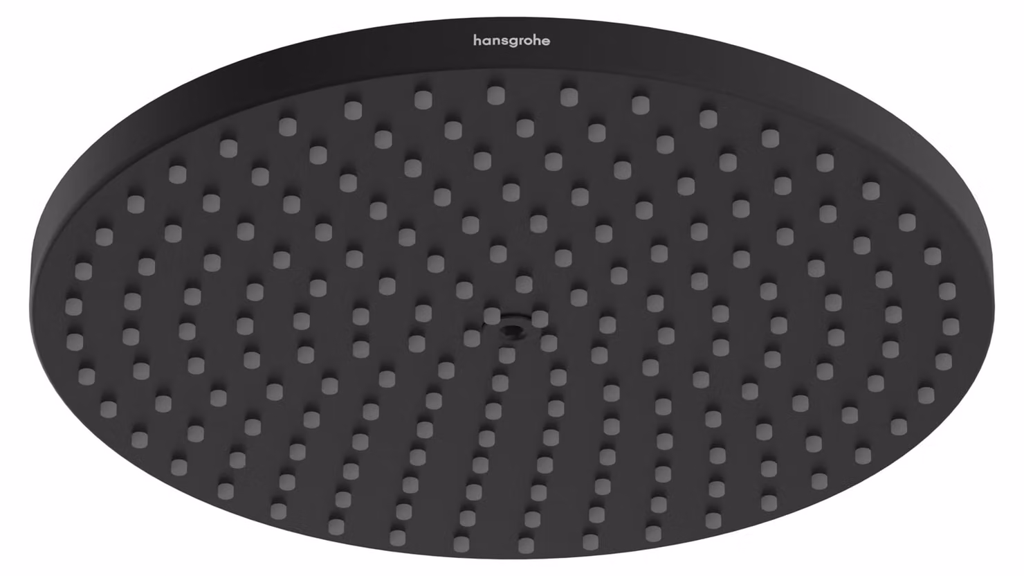 Doccia a soffitto, 240 mm, tecnologia PowderRain, sistema EcoSmart, finitura nero opaco