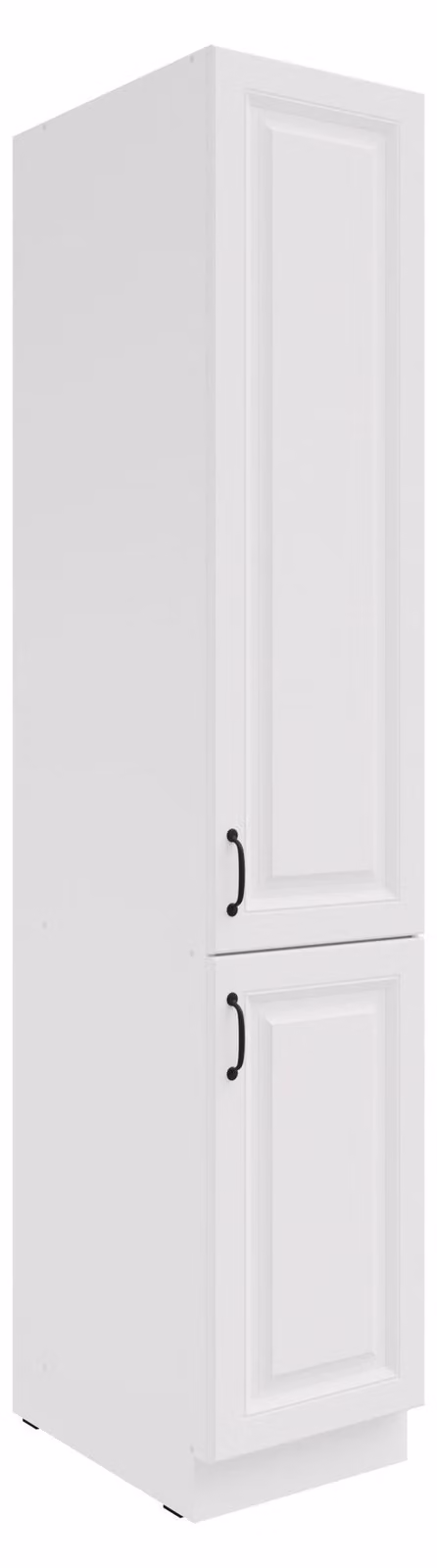 Armadio alto per dispensa da 40 cm, modello Stilo, bianco, per cucina lineare o blocco cucina
