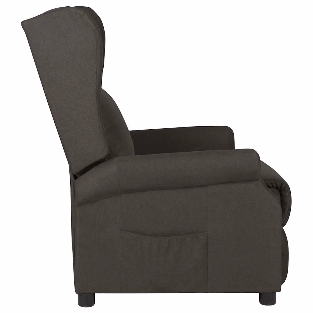 Poltrona Reclinabile Relax vidaXL in Tessuto Beige e Grigio con Braccioli e Regolazione Manuale – 2