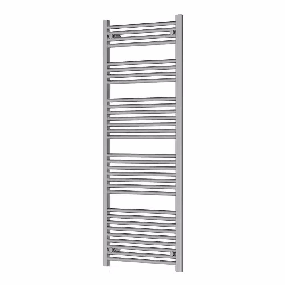 Termoarredo scaldasalviette Antares in metallo color argento, H: 150 cm, L: 50 cm, interasse 45 cm – 2