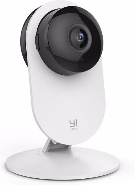 Camera di Sorveglianza WiFi Bianca con Visione Notturna, Audio a Due Vie e Controllo tramite App per Monitoraggio Interno e Bambini