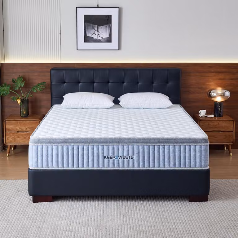 Materasso ibrido, dimensioni 140x200 cm, 7 zone, livello di comfort H3, altezza 25 cm, con imbottitura in memory foam
