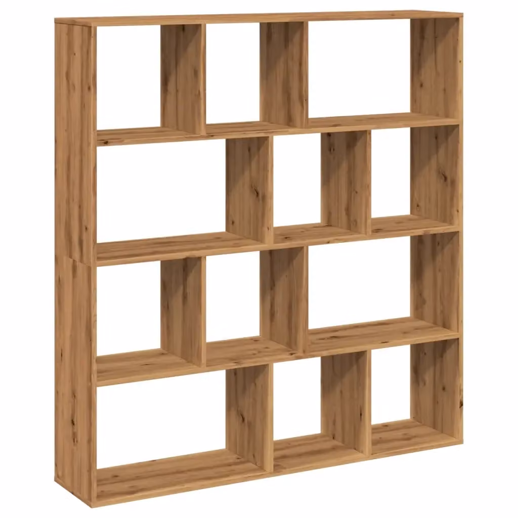 Libreria in Legno Multistrato Rovere Artigianale vidaXL L: 132 cm, P: 29 cm, H: 141,5 cm – 2