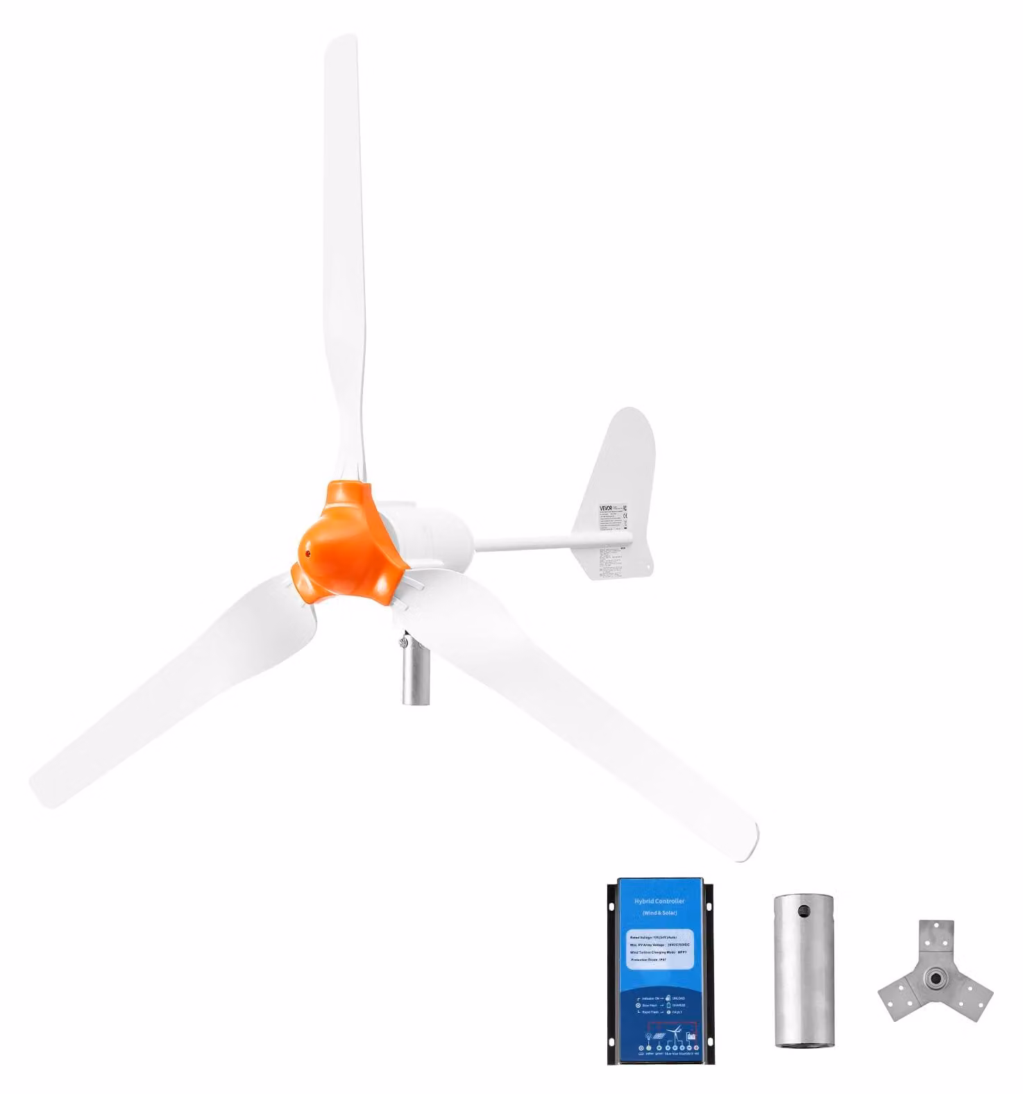 Kit generatore eolico da 1200 W a 24 V, con 3 pale