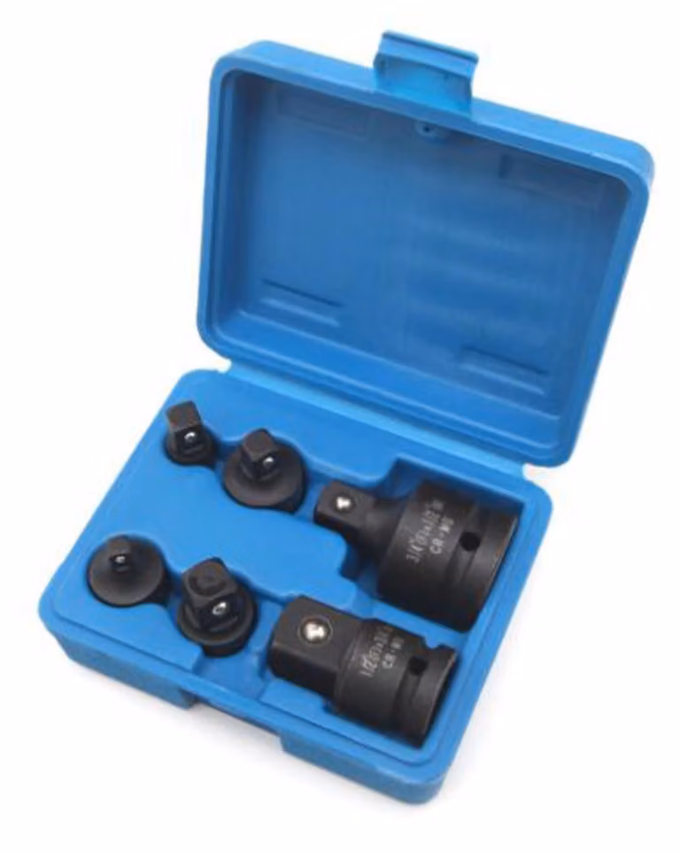 Set-kit adattatore bussola per avvitatore, snodo cardanico in acciaio Cr-V, esagonale a impulsi, 6 pezzi