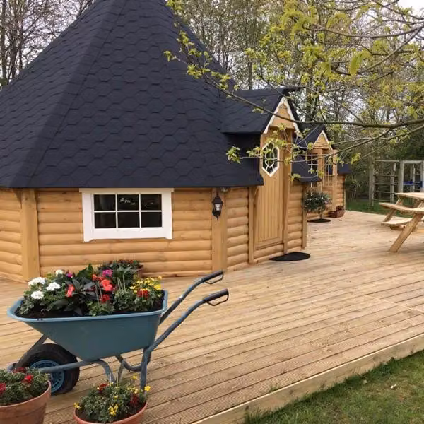 Grillkota Feuerhütte Grillhaus Grillhütte Grillhüttenhaus Freizeitkota 25 m²