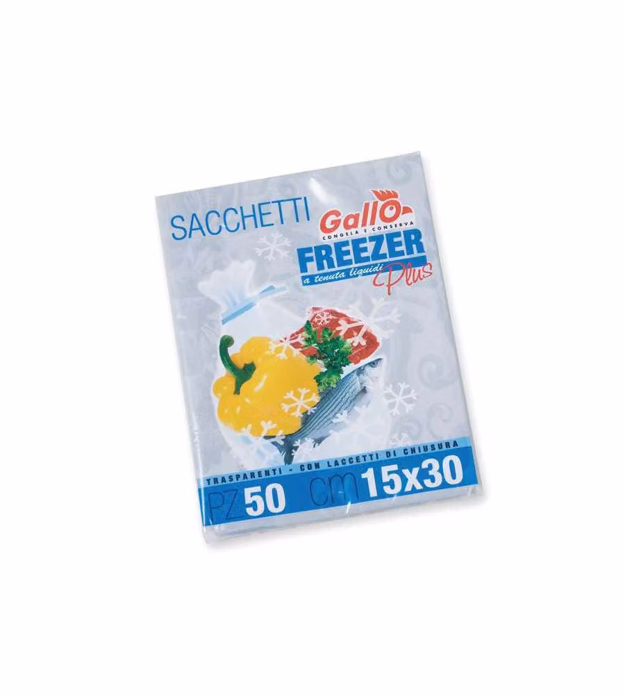 Sacchetti Freezer Cm 40X50 Pz 15 Gallo