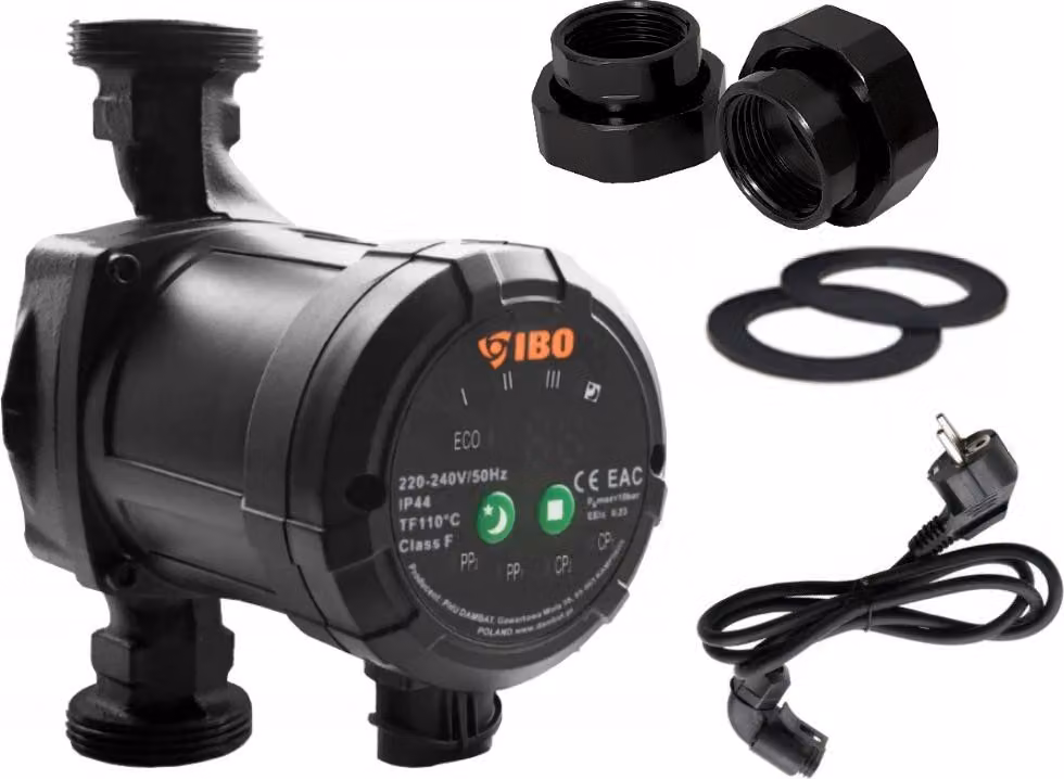 IBO | Pompa Di Circolazione beta 2 - 25-40/180 - Nera - Energoefficiente - Regolazione Automatica