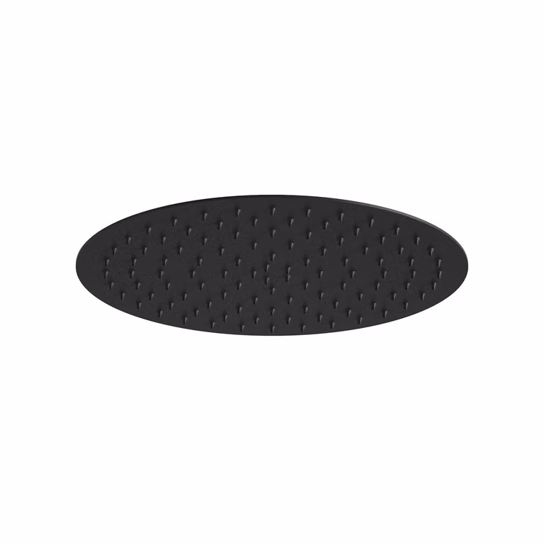 JOHO soffione doccia a pioggia 10 pollici, soffione doccia in acciaio inox XL soffione doccia a pioggia rotondo con ugelli anticalcare incorporato soffione doccia D25cm nero