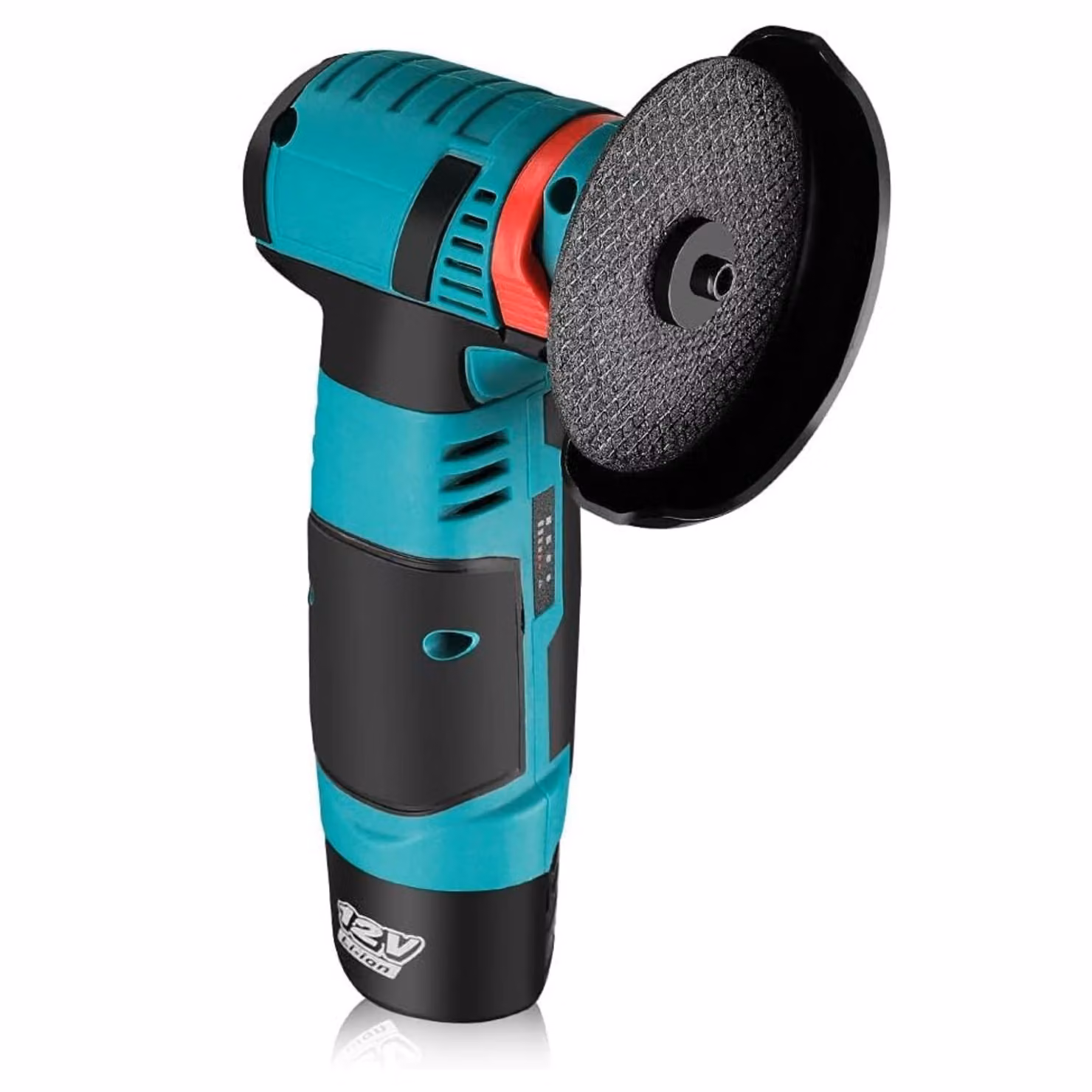 Mini set di smerigliatrici angolari a batteria da 16,65Wh con 2 dischi abrasivi, smerigliatrice angolare portatile da 12 V, profondità di taglio da 0 a 40 mm - GRINDARO