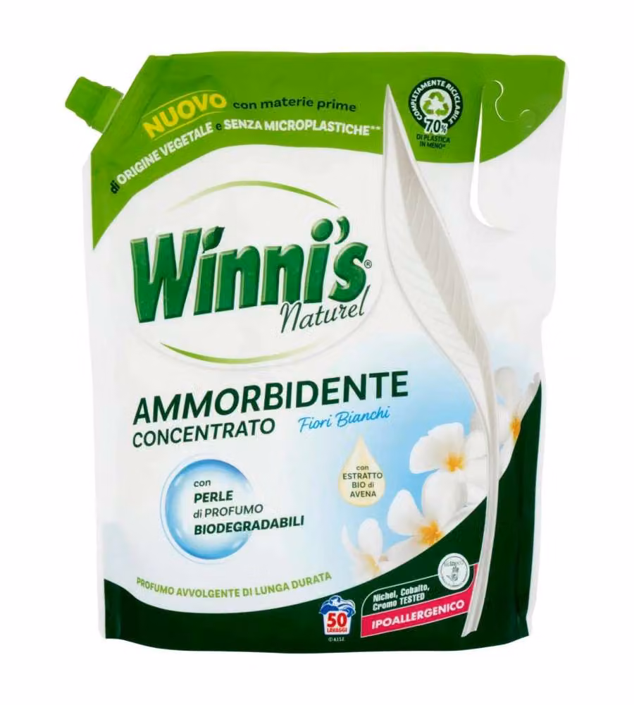Winni's Naturel Ammorbidente Concentrato Fiori Bianchi pouch 50 Lavaggi 1,25 l