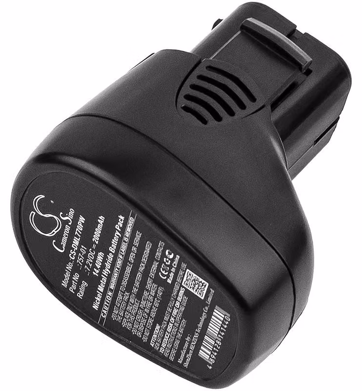 TECHTEK Batteria compatibile con [Dremel] MultiPro 7700-01, MultiPro 7700-02 sostituisce 757-01